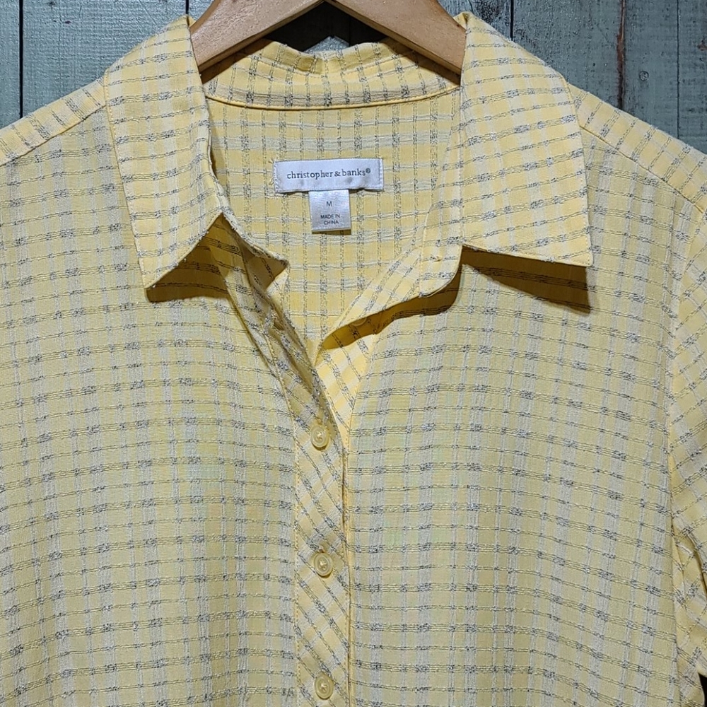 Christopher & Banks Button Front Tunic Top - image 4